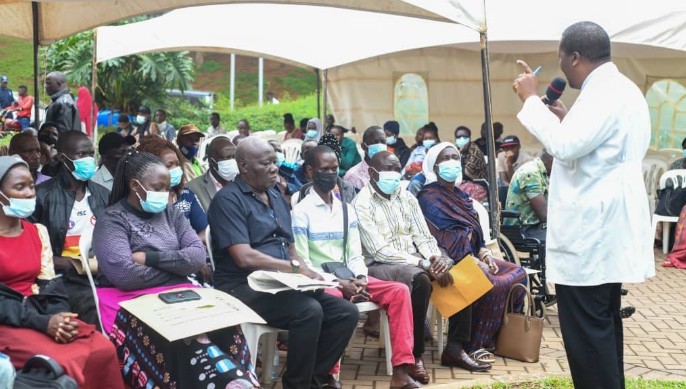 A medical specialist at Mulago Hospital